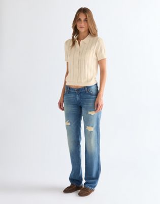 Slim One Pocket Polo Shirt in Birch
