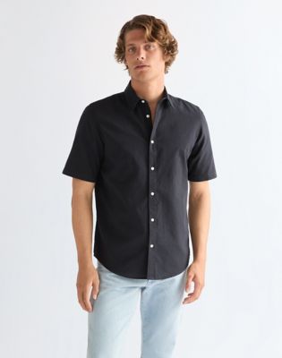 Wrangler Regular Szorty Sleeve Shirt ciemny granatowy
