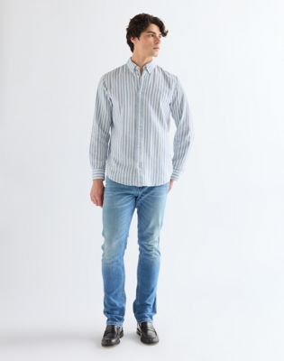 Regular Oxford Shirt in Blue Multi