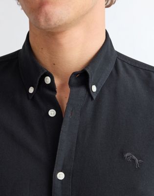 Regular Oxford Shirt in Black