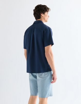 Relaxed W Resort Shirt in Navy Floral