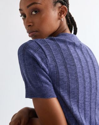 Wrangler obcisłe One Pocket Koszulka polo Deep Cobalt
