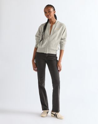 Regular Aviator Sweatshirt in Mid Grey