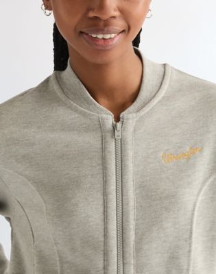 Regular Aviator Sweatshirt in Mid Grey