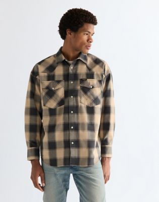 Wrangler Oversized Western Shirt Curds And Whey