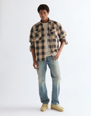 Wrangler Heren Ls Western Shirt, Black Iris, L