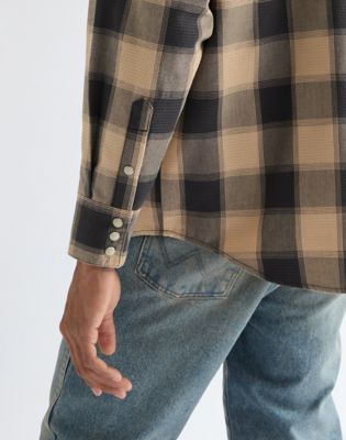 Oversized Western Shirt in Curds And Whey