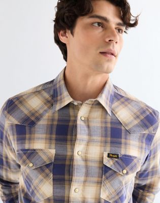 Regular Western Indigo Shirt in Mood Indigo alternative view 3