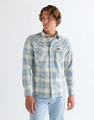 Wrangler Regular Western Shirt niebieski Tan