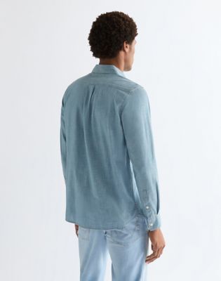 Wrangler Regular Chambray Shirt Indigo
