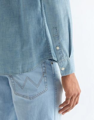 Regular Chambray Shirt in Indigo