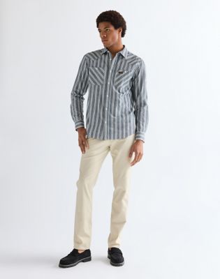 Wrangler Authentics Klassiek geweven herenoverhemd met lange mouwen, XL