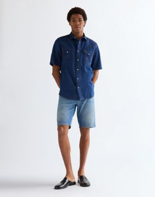 Regular Short Sleeve Western Shirt in Caroline Creek