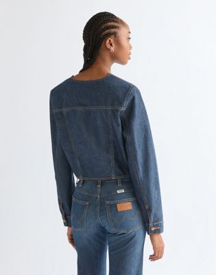 Wrangler obcisłe Lightweight Bolero Kurtka Western Night