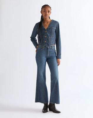 Slim Lightweight Bolero Jacket in Western Night