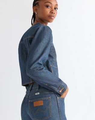 Slim Lightweight Bolero Jacket in Western Night