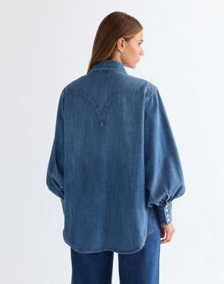 Wrangler Relaxed Lightweight Exaggerated Western Shirt Court Classic