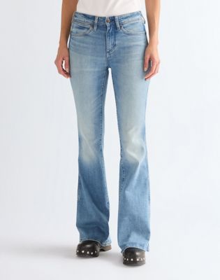 Wrangler Montana Jeansy z rozszerzanymi nogawkami American niebieski