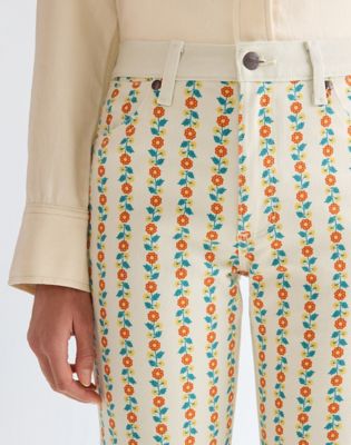 70s Flare Jean in Folksy Floral