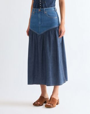 Regular Basque Waist Skirt in Lone Rider