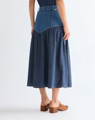 Regular Basque Waist Skirt in Lone Rider