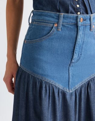 Regular Basque Waist Skirt in Lone Rider