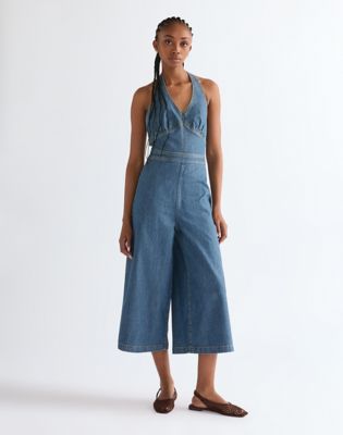 Slim Lightweight Culotte Jumpsuit in Folk Revival