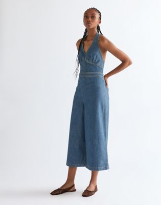 Slim Lightweight Culotte Jumpsuit in Folk Revival
