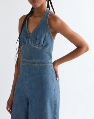 Slim Lightweight Culotte Jumpsuit in Folk Revival