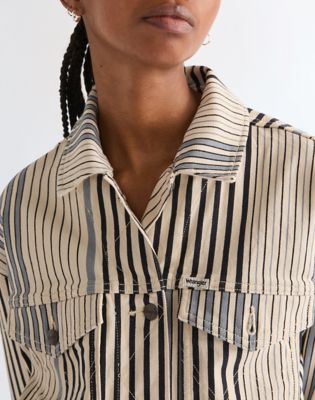 Relaxed Cowgirl Jacket in Multi Blue Stripe