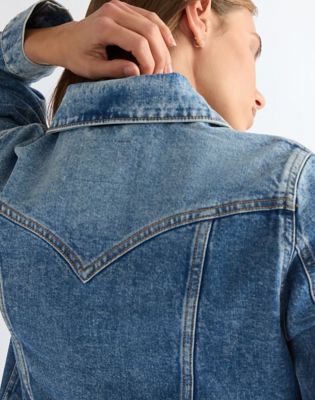 Regular Western Jacket in Blue Bird