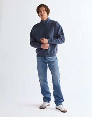 Half Zip Sweatshirt in Navy