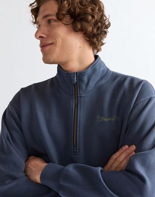 Half Zip Sweatshirt in Navy