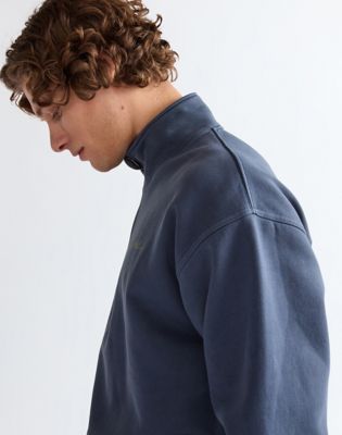 Half Zip Sweatshirt in Navy