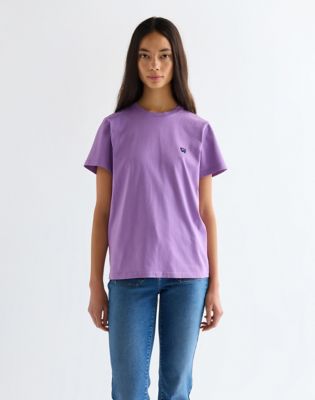 Wrangler obcisłe bez logo Koszulka Bellflower