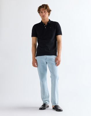 Regular Polo Shirt in Black