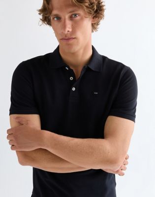 Regular Polo Shirt in Black