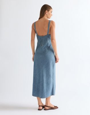 Slim Bias Slip Lightweight Dress in Bohemian Bliss