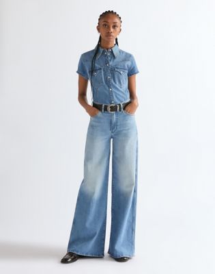 Wrangler Canyon Luźne jeansy American niebieski