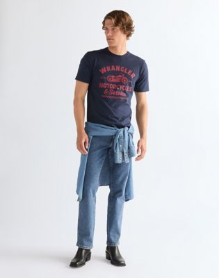 Regular Americana Tee in Navy