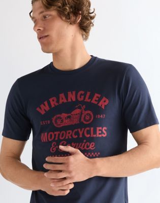 Regular Americana Tee in Navy