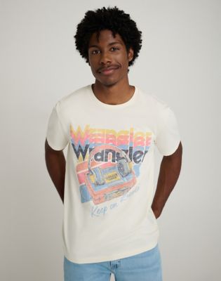 Wrangler Wrangler® X Stranger Things ™ Keep On Runnin Koszulka Marshmallow