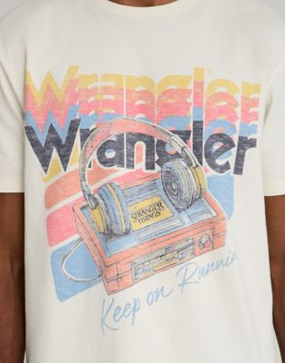 Wrangler&reg; X Stranger Things &trade; Keep On Runnin Tee in Marshmallow