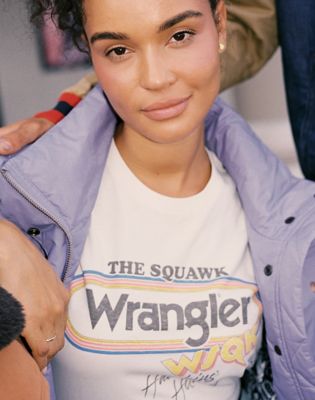 Wrangler Wrangler® X Stranger Things ™ WSKQ Koszulka Marshmallow