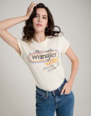 Wrangler Wrangler® X Stranger Things ™ WSKQ Koszulka Marshmallow