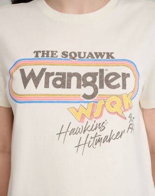 Wrangler&reg; X Stranger Things &trade; WSKQ Tee in Marshmallow