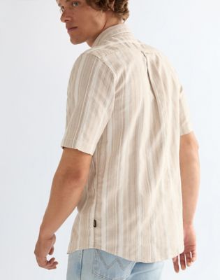 Regular Lightweight Shirt in Brown White