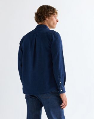 Blue Bell Relaxed Overshirt in Indigo Waffle
