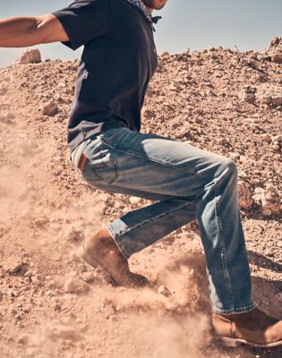 Texas Straight Toughlite Low Stretch Jean in Harbor Blue