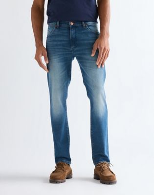 Wrangler Larston obcisłe Tapered średnioelastyczne Jean Slate Runner